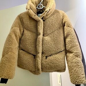 Girls SAM Tan Sherpa Jacket